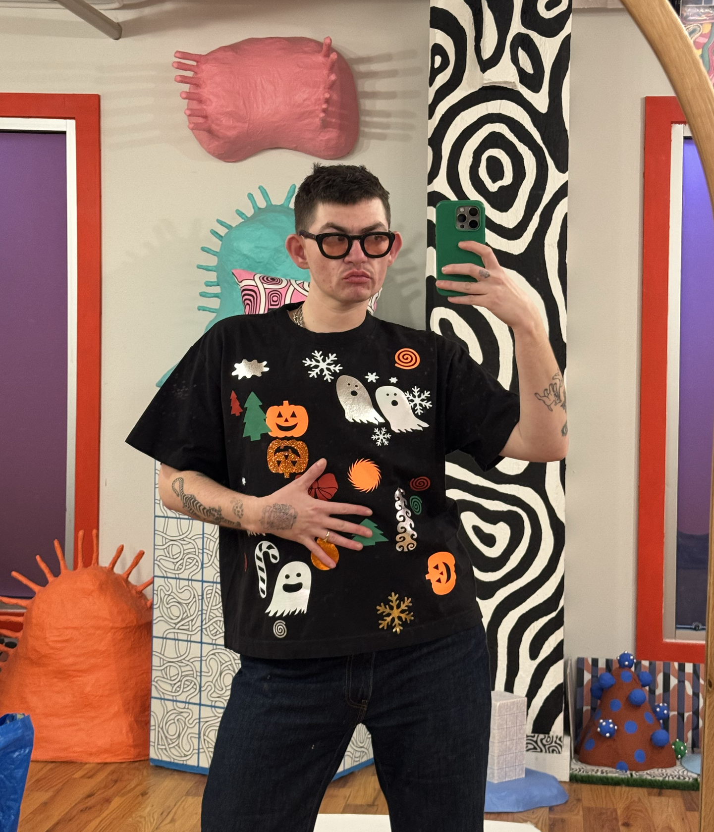 One-of-a-kind Holiday Tee - Medium