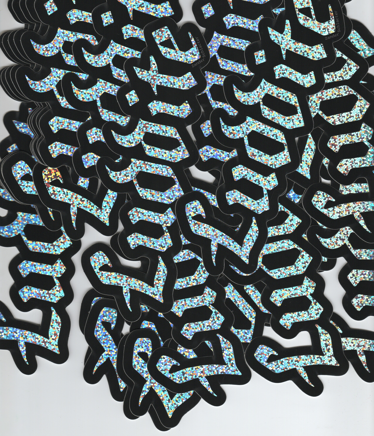 Luddite Glitter Sticker