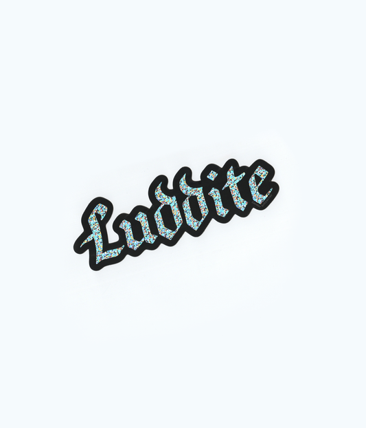 Luddite Glitter Sticker