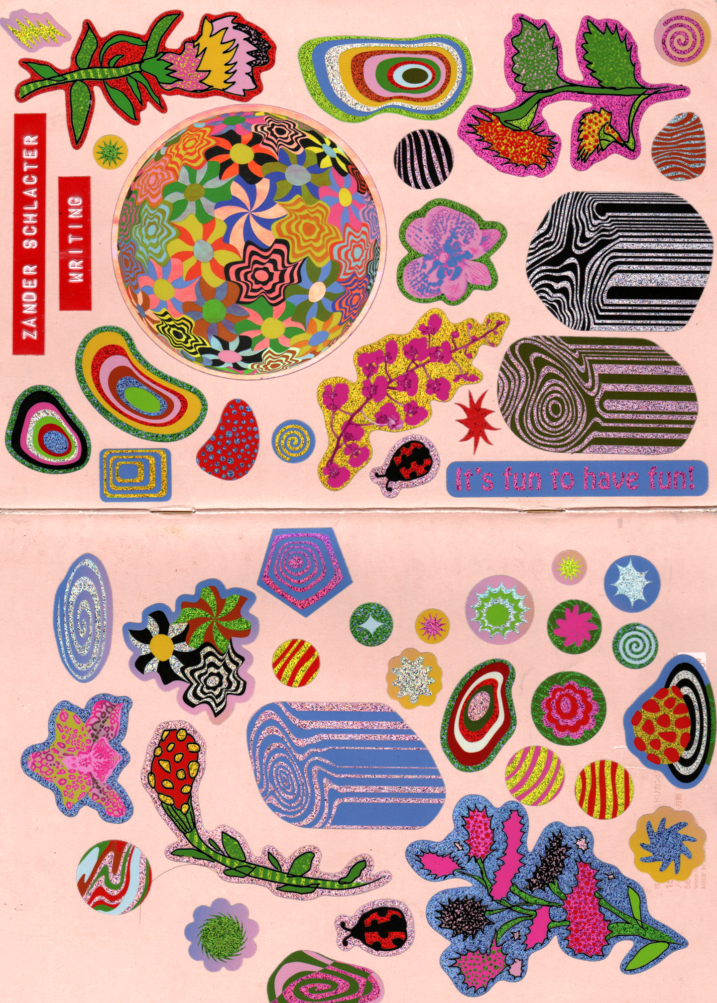 E Comm Sticker Floral Sticker Sheet – Zander