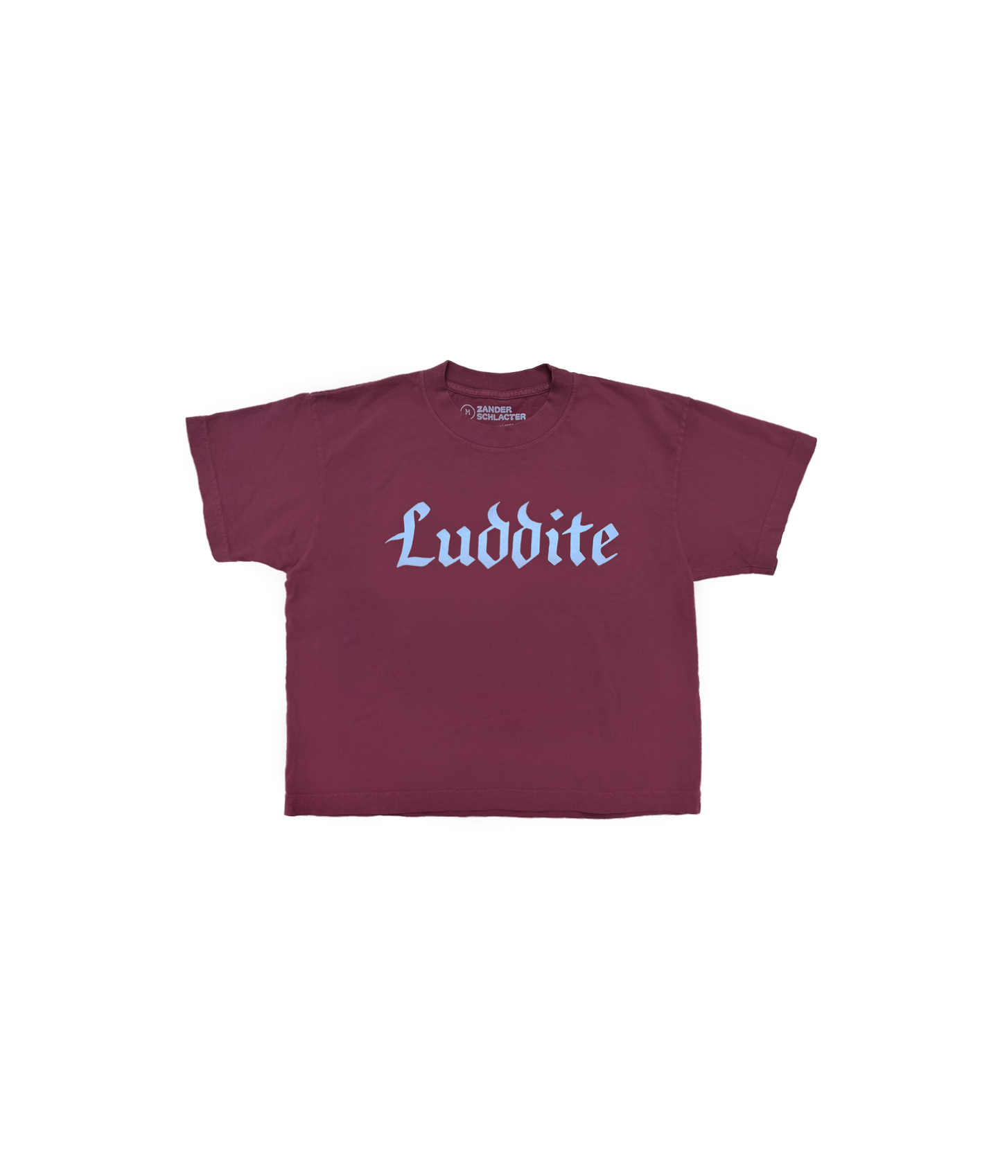 Luddite Tee - Crop Fit - Plum