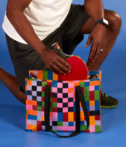 Color Cube Shoulder Tote