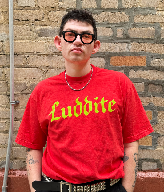 Luddite Tee - Classic Fit - Red